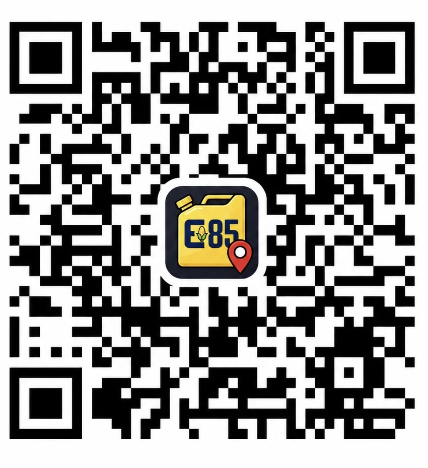 QR code linking to 85Blends on the App Store